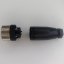 Priemyselný konektor M12, 4-pin, priamy