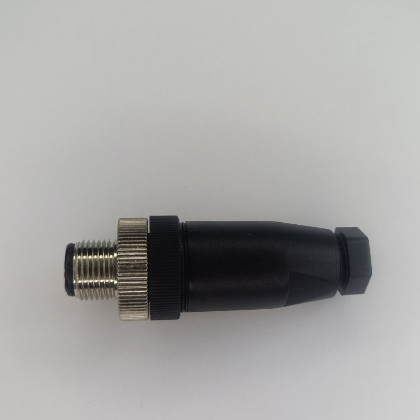 Priemyselný konektor M12, 4-pin, priamy - typ konektora: A - kódovanie - samec