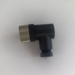 Priemyselný konektor M12, 4-pin, uhlový