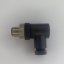 Priemyselný konektor M12, 4-pin, uhlový - typ konektora: A - kódovanie - samec